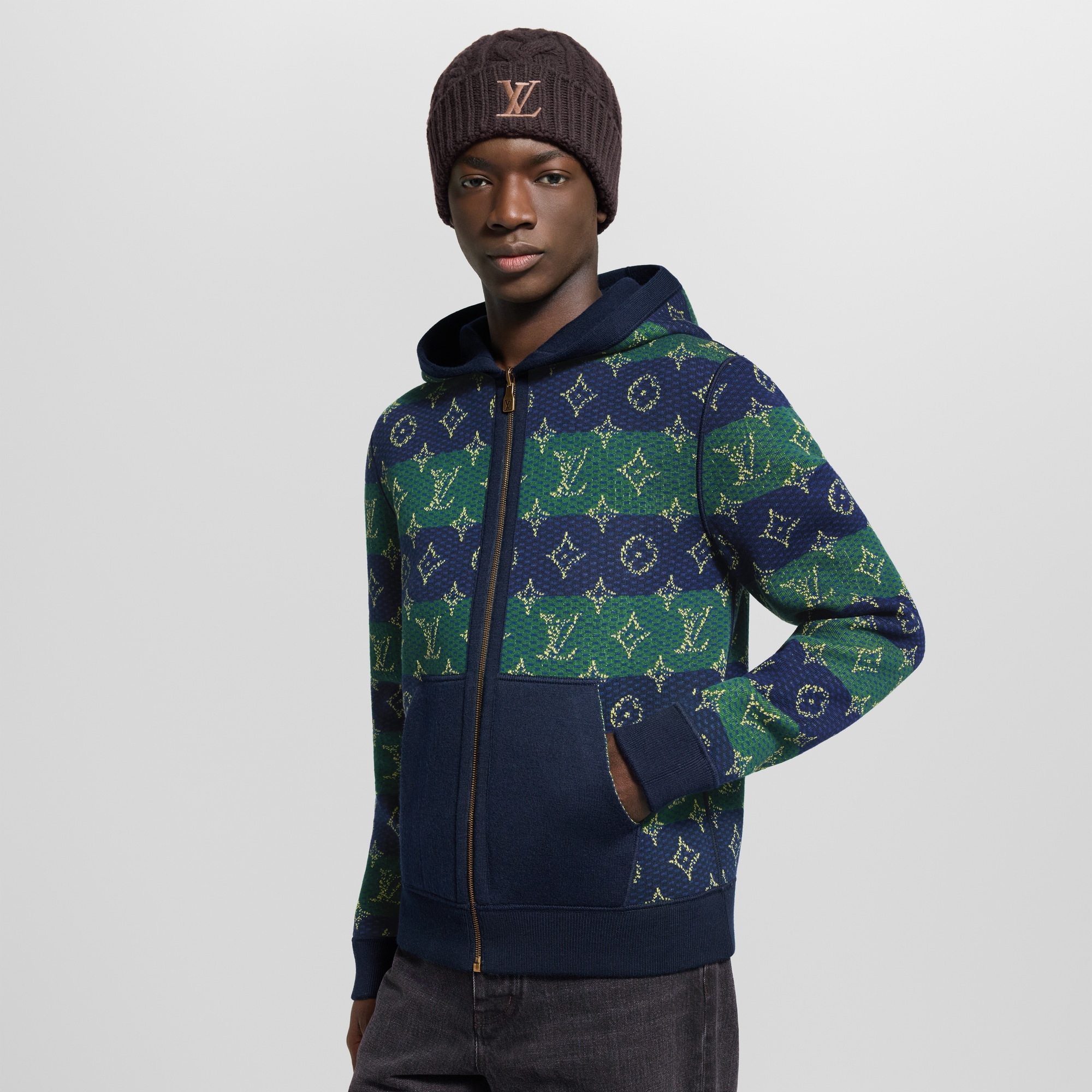 Monogram Double Face Reversible Hoodie - Ready-to-Wear | Louis